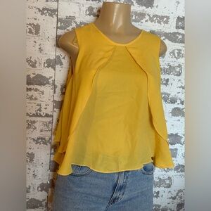 Zara Yellow Layered Tank Top